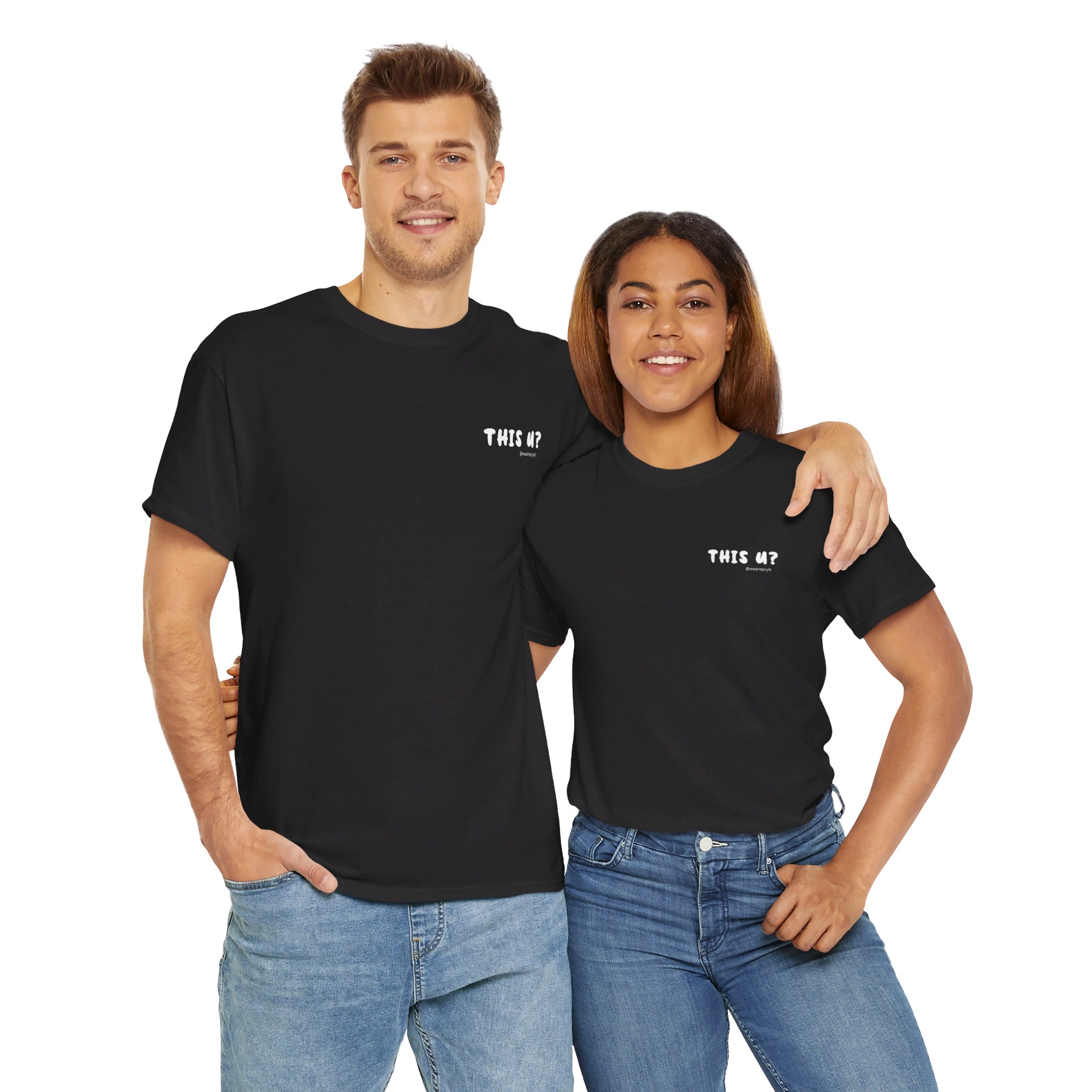 This U? Unisex Heavy Cotton Tee - Image 24