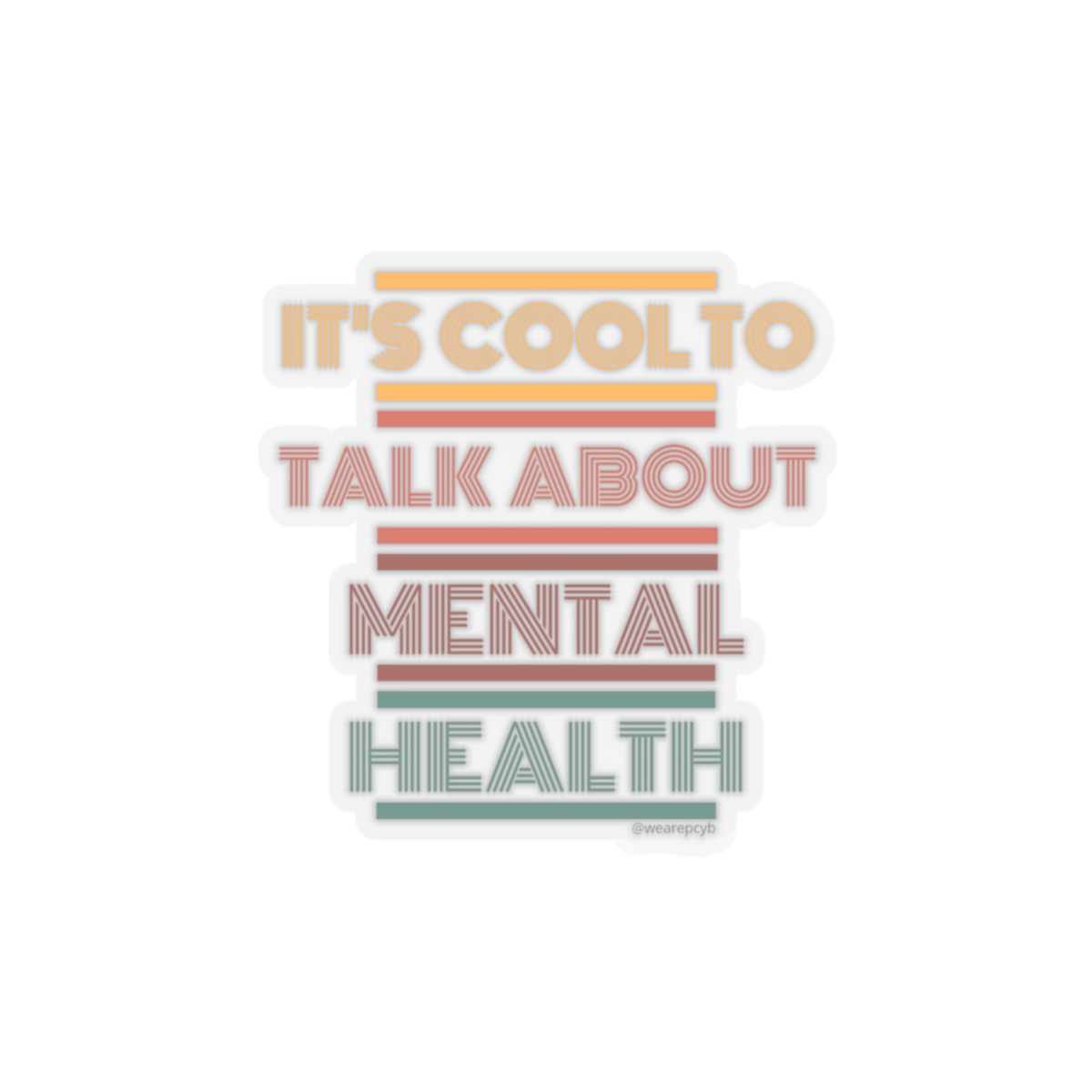 It's Cool to Talk About Mental Health Kiss-Cut Stickers - Image 17